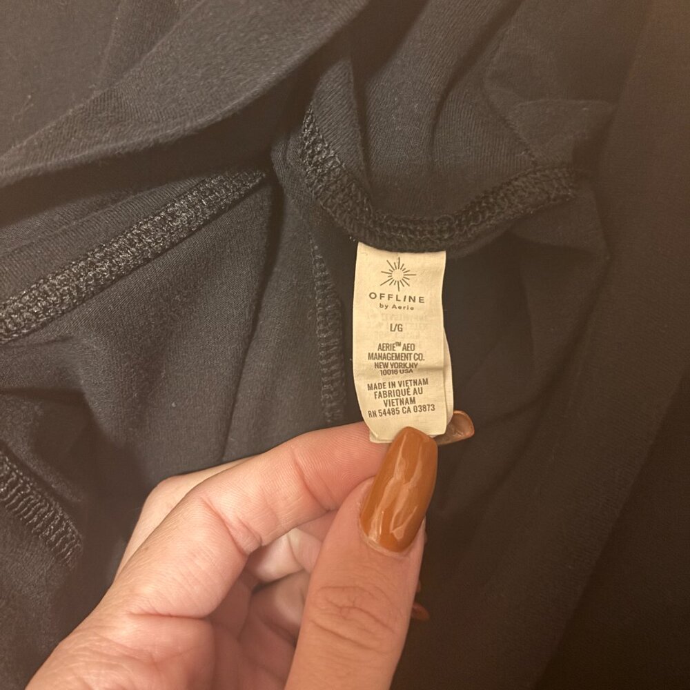 OFFLINE By Aerie OG High Waisted Legging - Black - Womens Size L - BESTSELLER - Picture 7 of 10